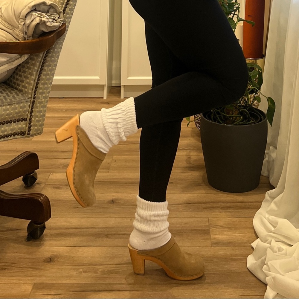 Sven Swedish Clogs Tan Sued - 36